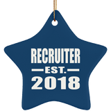 Recruiter Established EST. 2018 - Star Ornament