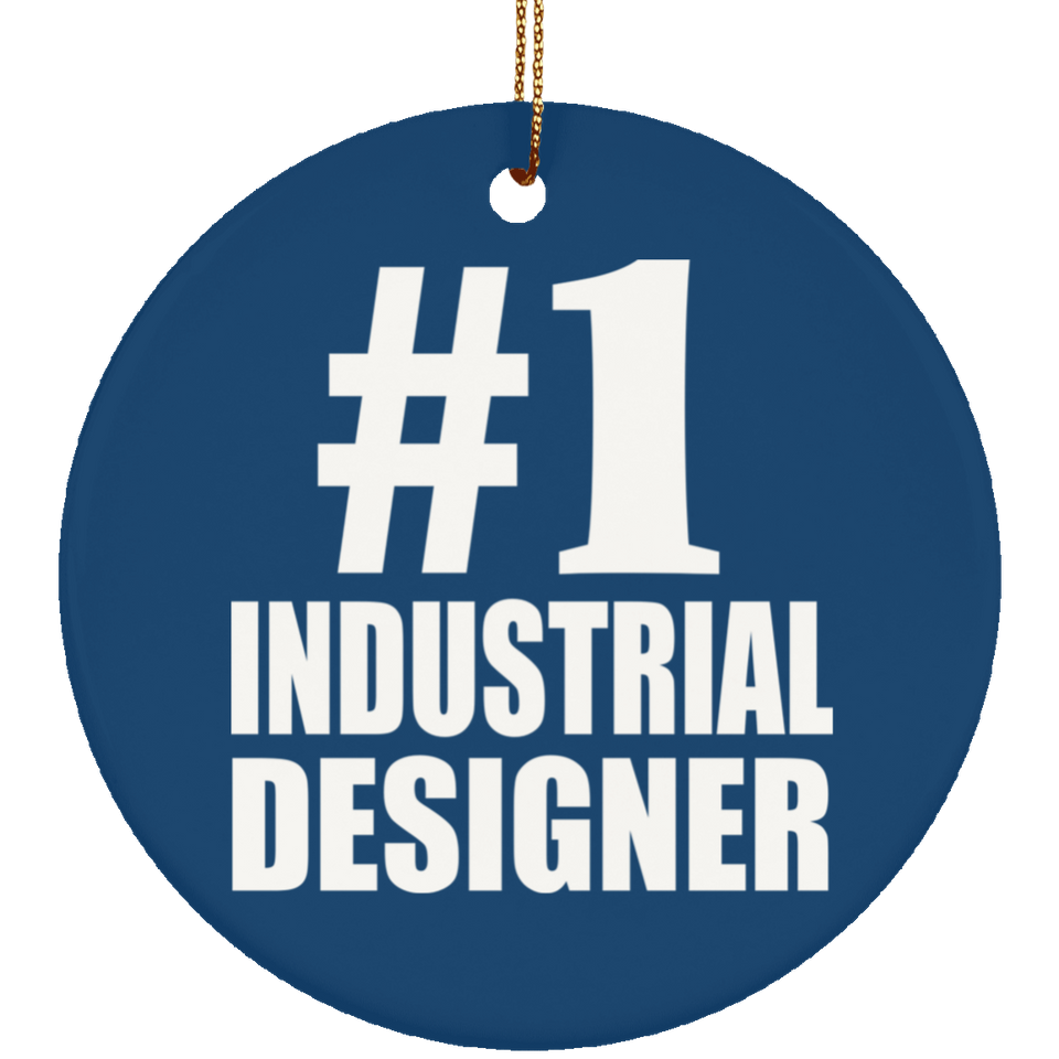 Number One #1 Industrial Designer - Circle Ornament