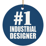 Number One #1 Industrial Designer - Circle Ornament