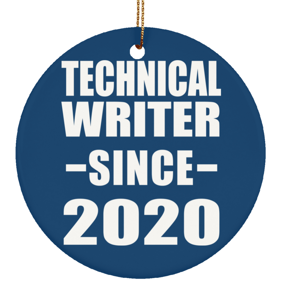 Technical Writer Since 2020 - Circle Ornament