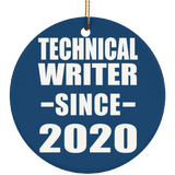 Technical Writer Since 2020 - Circle Ornament