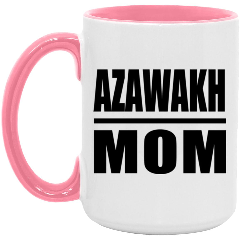 Azawakh Mom - 15oz Accent Mug Pink