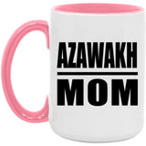 Azawakh Mom - 15oz Accent Mug Pink