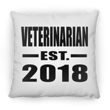 Veterinarian Established EST. 2018 - Throw Pillow