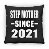 Step Mother Since 2021 - Throw Pillow Black