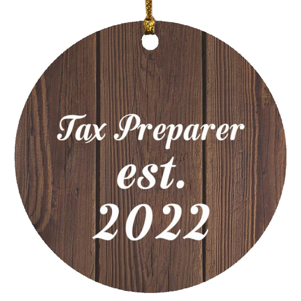 Tax Preparer Established Est. 2022 - Circle Ornament D