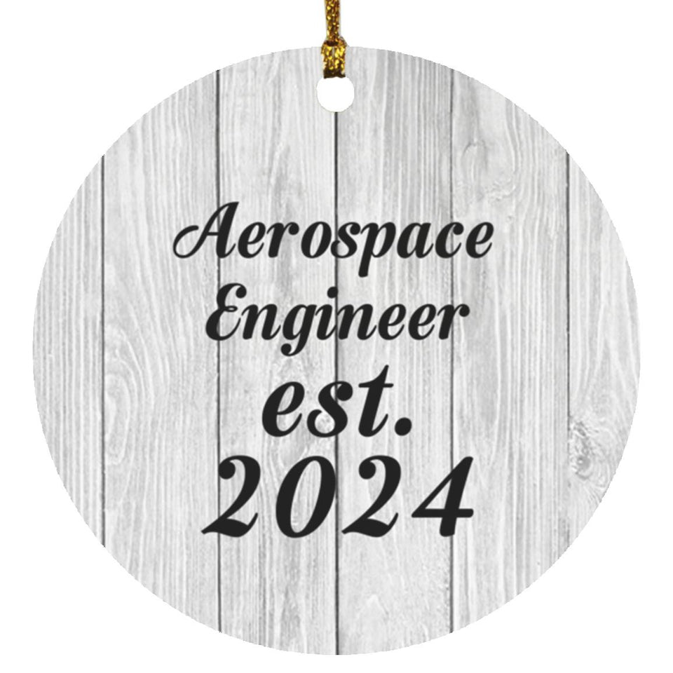 Aerospace Engineer Established Est. 2024 - Circle Ornament F