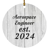 Aerospace Engineer Established Est. 2024 - Circle Ornament F