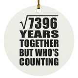 86th Anniversary Square Root of 7396 Years Who's Counting - Circle Ornament