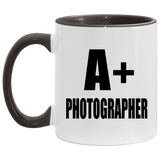 A+ Photographer - 11oz Accent Mug Black