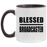 Blessed Broadcaster - 11oz Accent Mug Black