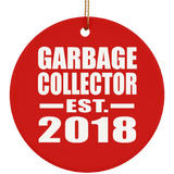 Garbage Collector Established EST. 2018 - Circle Ornament
