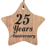 25th Anniversary 25 Years Anniversary - Star Ornament C
