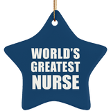 World's Greatest Nurse - Star Ornament