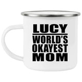 Lucy World's Okayest Mom - 12oz Camping Mug