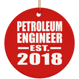 Petroleum Engineer Established EST. 2018 - Circle Ornament