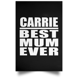 Carrie Best Mum Ever - Poster Portrait