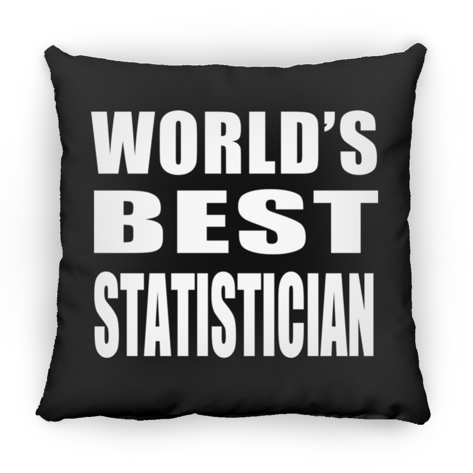 World's Best Statistician - Throw Pillow Black