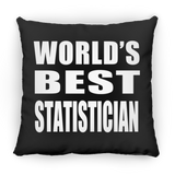 World's Best Statistician - Throw Pillow Black