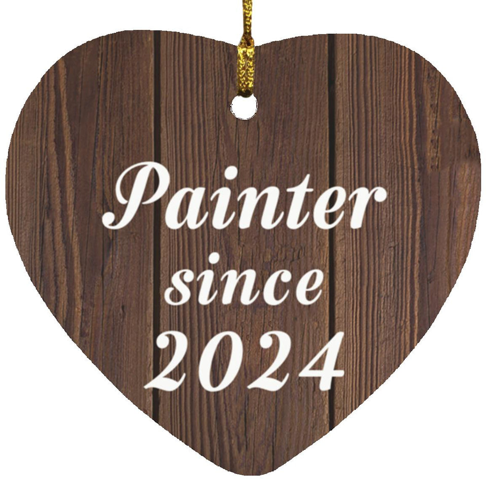 Painter Since 2024 - Heart Ornament D