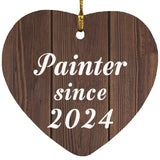 Painter Since 2024 - Heart Ornament D