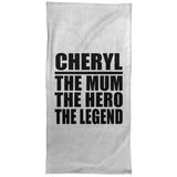Cheryl The Mum The Hero The Legend - Hand Towel