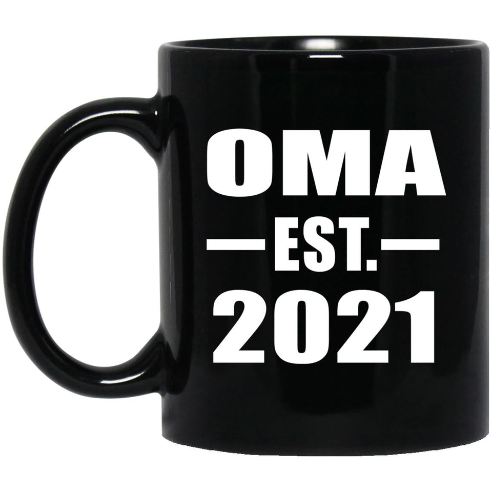 Oma Established EST. 2021 - 11oz Coffee Mug Black