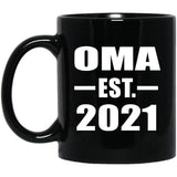 Oma Established EST. 2021 - 11oz Coffee Mug Black