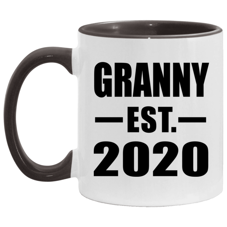 Granny Established EST. 2020 - 11oz Accent Mug Black
