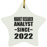 Market Research Analyst Since 2022 - Star Ornament