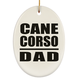 Cane Corso Dad - Oval Ornament