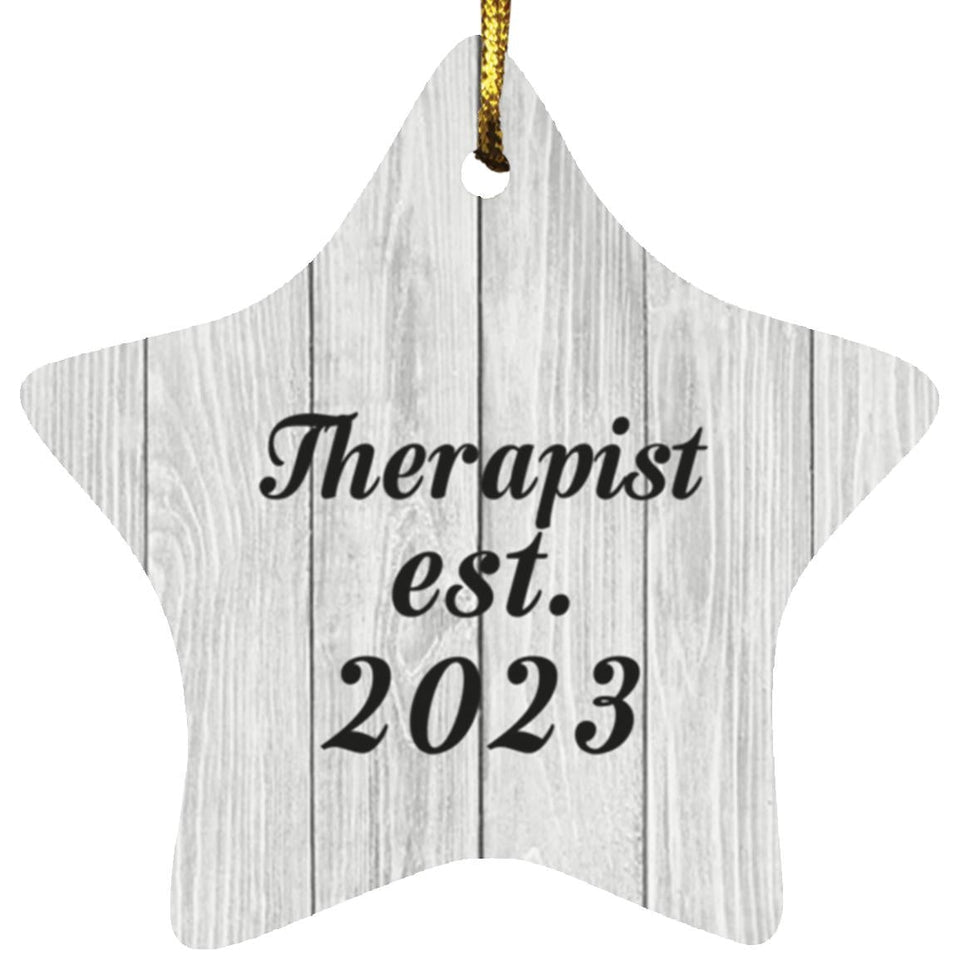 Therapist Established Est. 2023 - Star Ornament F