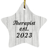 Therapist Established Est. 2023 - Star Ornament F