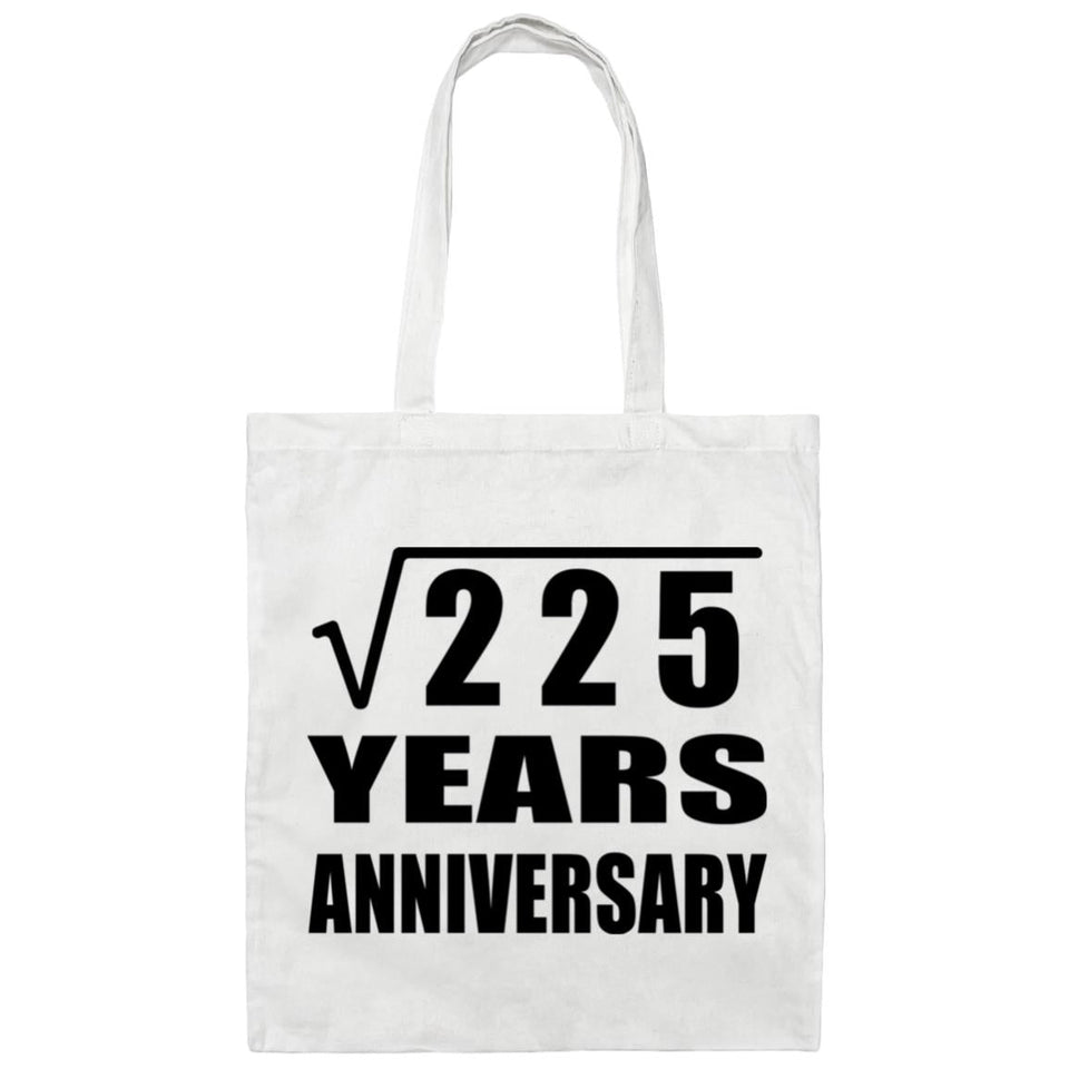15th Anniversary Square Root of 225 Years Anniversary - Tote Bag White