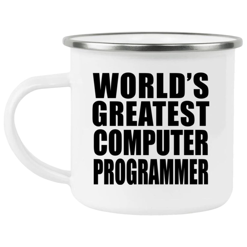 World's Greatest Computer Programmer - 12oz Camping Mug