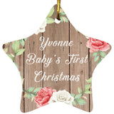 Yvonne Baby's First Christmas - Star Ornament B