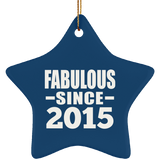 9th Birthday Fabulous Since 2015 - Star Ornament