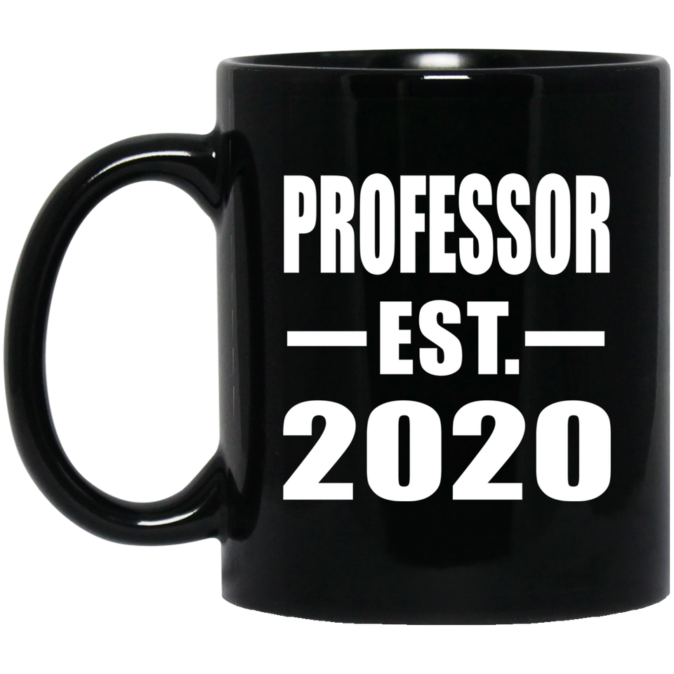 Professor Established EST. 2020 - 11oz Coffee Mug Black