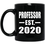 Professor Established EST. 2020 - 11oz Coffee Mug Black