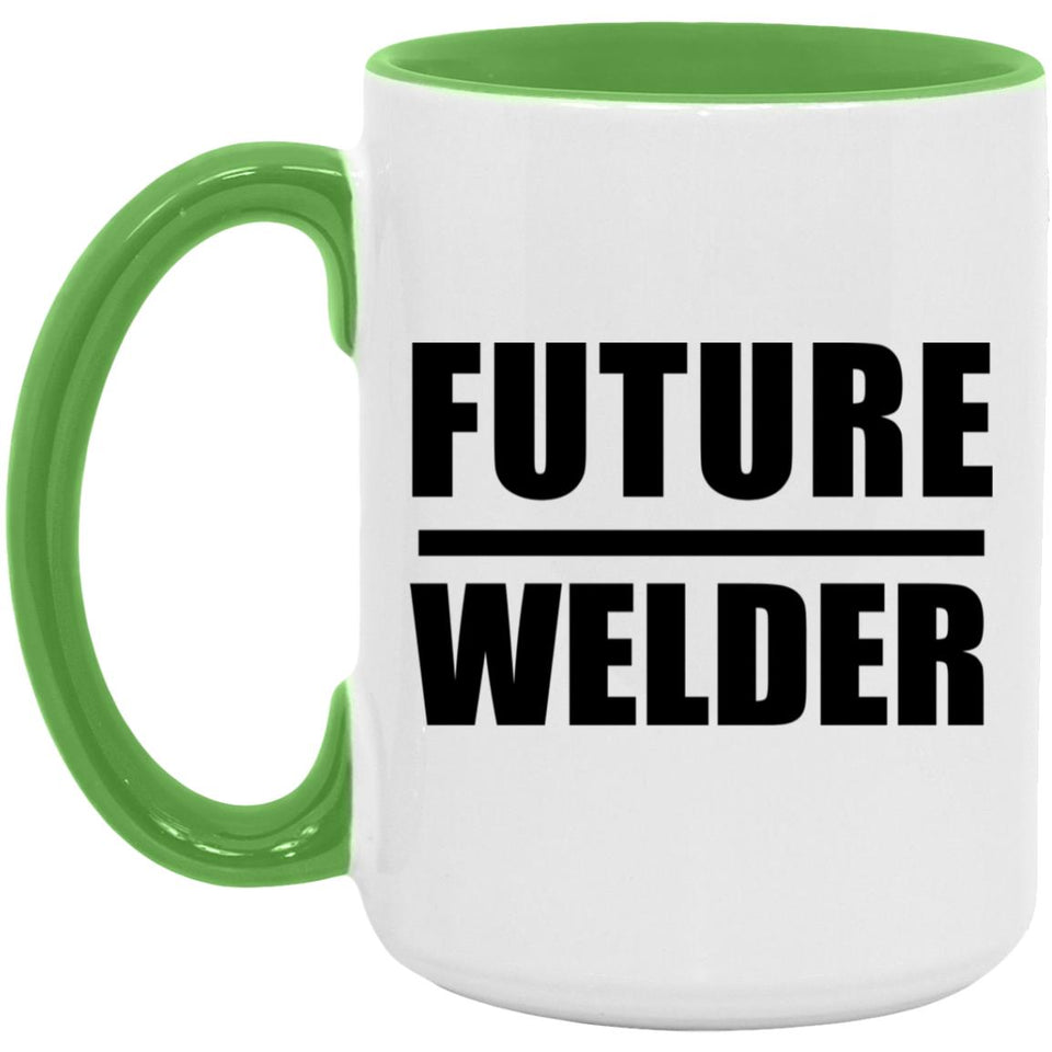 Future Welder - 15oz Accent Mug Green