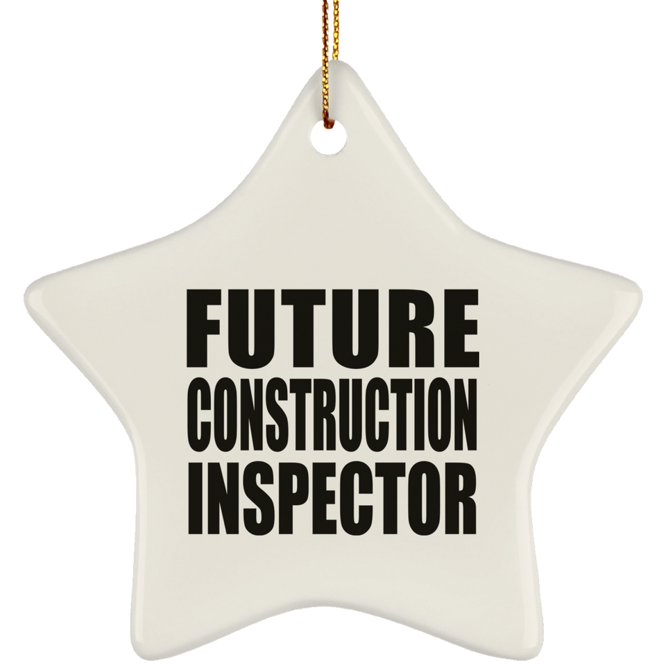 Future Construction Inspector - Star Ornament