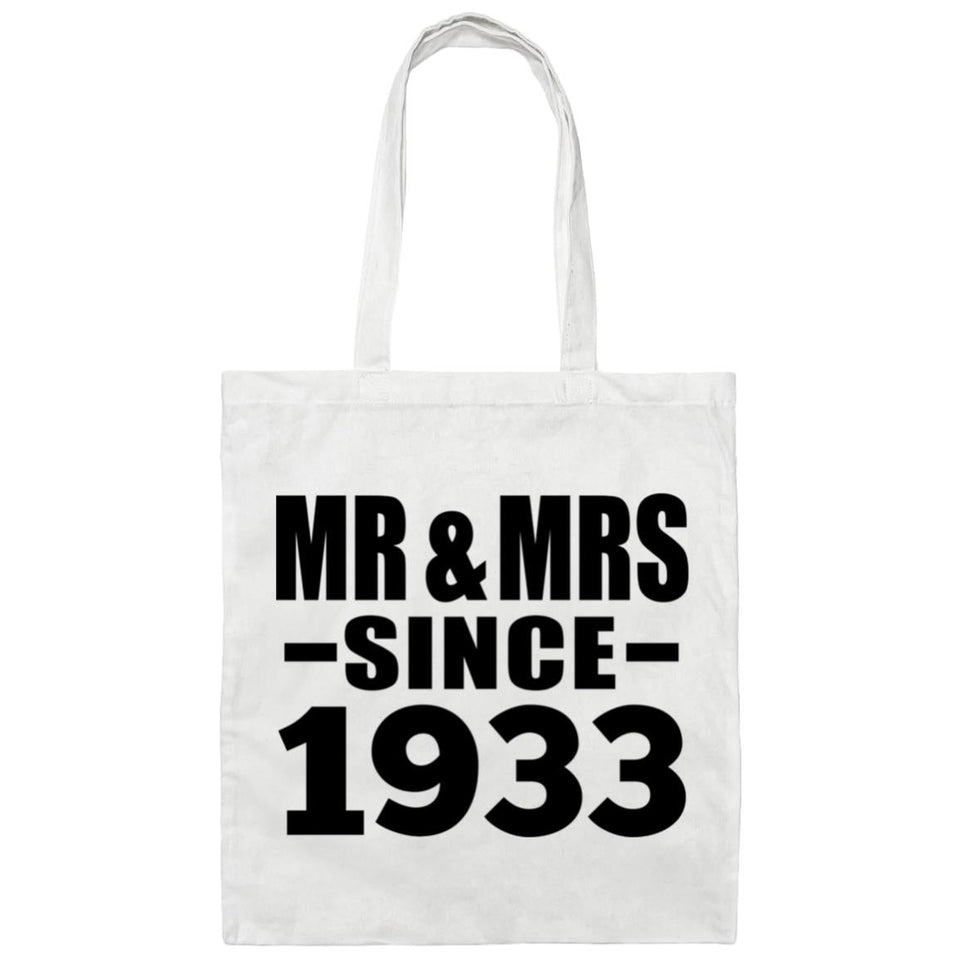 91st Anniversary Mr & Mrs Since 1933 - Tote Bag White