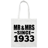 91st Anniversary Mr & Mrs Since 1933 - Tote Bag White