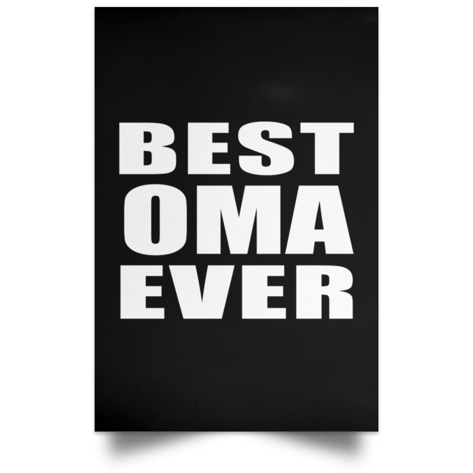 Best Oma Ever - Poster Portrait
