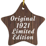 103rd Birthday Original 1921 Limited Edition - Star Ornament D