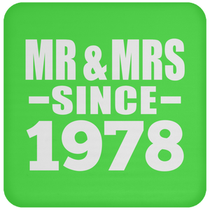 46th Anniversary Mr & Mrs Since 1978 - Drink Coaster