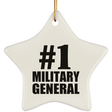 Number One #1 Military General - Star Ornament