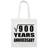 30th Anniversary Square Root of 900 Years Anniversary - Tote Bag White