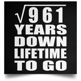 31st Anniversary Square Root of 961 Years Lifetime To Go - Poster Square
