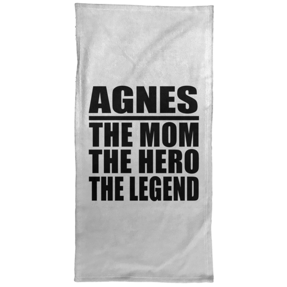 Agnes The Mom The Hero The Legend - Hand Towel